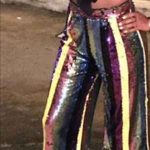 2 piece Multi colored sequin